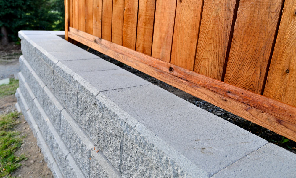 service concrete retaining walls work